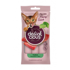 Delickcious кремові ласощі для котів 15г*4шт (тунець з додава...