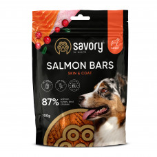 Savory Bars With Salmon Джерки ласощі для собак батончики з лососем 100 г1
