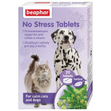 Beaphar No Stress Tablets заспокійливі таблетки для собак та котів 20 таб1