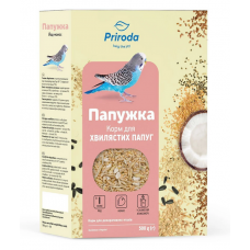 Priroda корм для хвилястих папуг 500 г (йод та кокос)1