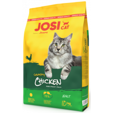 JosiCat Crunchy Chicken 10кг корм для котів з куркою1