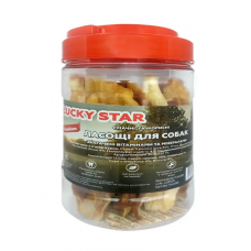 Lucky Star ласощі для собак 250 г (кроляче вухо з м'ясом курки)1