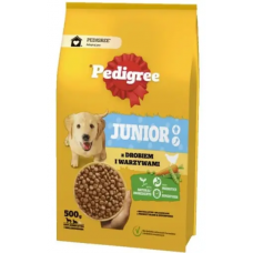 Pedigree Junior Mini корм для цуценят дрібних порід 500г (курка)1