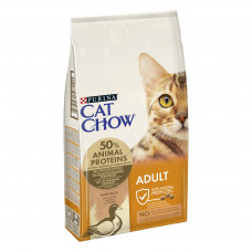 Cat Chow Adult 15кг корм для кішок з качкою1