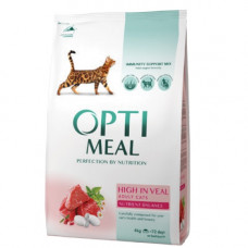 Optimeal High in Veal 4 кг - корм для дорослих кішок з телятиною1