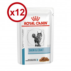 Royal Canin Skin & Coat в соусі 85г*12 шт - паучі для кішок (дерматоз)1
