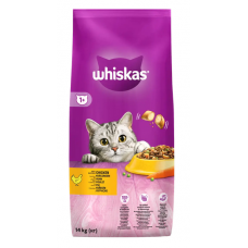 Whiskas Сухий корм для кішок смачні подушечки з куркою 14кг1