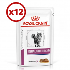 Royal Canin Renal Feline 85гр * 12шт паучі з куркою -дієта при нирковій недостатності у кішок1