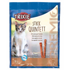 Trixie TX-42723 Premio Stick Quintett 5шт - палички ягня-індичка для кішок1