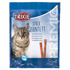 Trixie TX-42725 Premio Stick Quintett 5шт - палички лосось-форель для кішок1