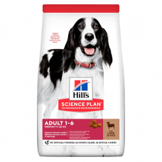 Hills SP Adult Medium Lamb & Ric 2,5кг корм для собак середніх порід з ягням1