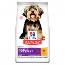 Hills SP Adult Sensitive Stomach & Skin 3кг корм для собак дрібних порід (чутливе травлення)1