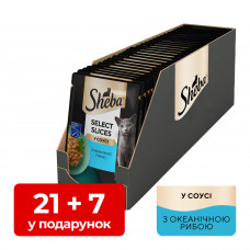 Sheba паучі для котів 85г*21+7шт (океанічна риба)1