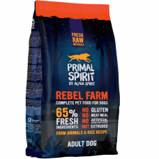 Primal Spirit Rebel Farm корм для собак 1кг (без глютену, 65% м'ясо)1