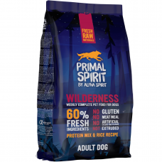 Primal Spirit Wilderness корм для собак 1кг (без глютену, 60% м'ясо)1