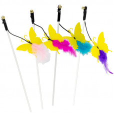 Agility вудка Метелик з пір'ям та дзвіночком 35 см...