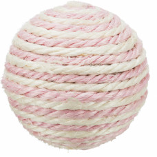 Trixie TX-4075 м'яч-кігтеточка сизальовий 6,5 см для кішок (різних кольорів)1