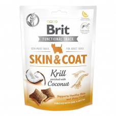 Brit Functional Snack Skin & Coat 150 г - ласощі для собак ( шкіра та шерсть)1