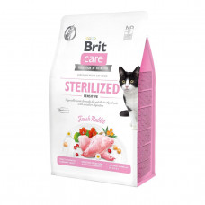 Brit Care Sterilized Sensitive 400г (на вес) корм для стерилизованных кошек (кролик)1