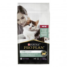 Purina Pro Plan LiveClear для кошенят для зменшення алергенів на шерсті з індичкою 1.4 кг1