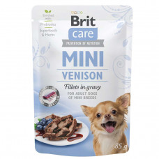 Brit Care Mini вологий корм для собак дрібних порід 85г (дичина)1