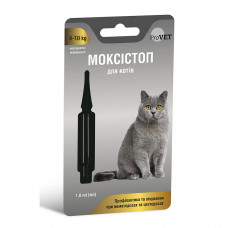 ProVet Моксістоп краплі від глистів для кішок від 4 до 10кг1