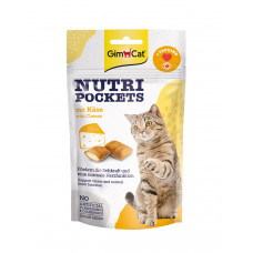 GimCat Nutri 60г - хрусткі подушки для кішок з сиром і таурином1