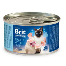 Brit Premium Trout & Liver 200г паштет з фореллю і печінкою для кішок1