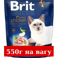 Brit Premium by Nature Cat Indoor 550г для кішок (курка 38%)...