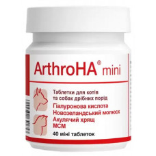 Dolfos ArthroHA Mini - комплекс для суглобів собак дрібних порід і кішок 40таб (1509-40)1