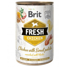 Brit Fresh консерви для собак 400г (курка)1