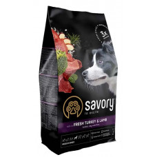 Savory корм холистик для собак середніх порід 0,6кг на вес (індичка і ягня)1