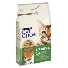 Cat Chow Sterilized 15кг - корм для стерилізованих котів з індичкою1