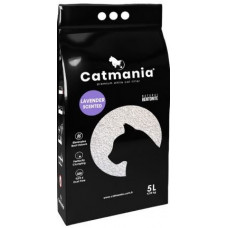 Catmania 10л (8,5кг) комкующийся наполнитель из глины (Лаванда)1