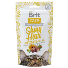 Brit Care Functional Snack Shiny Hair 50 г ласощі для котів ( шовковиста шерсть )1