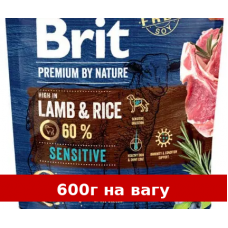 Brit Premium Sensitive Lamb 600г корм для собак  (ягня 35%)...