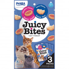 Inaba Juicy Bites 3шт*11,3г ласощі для кішок (курка та тунець...