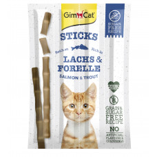 GimCat Sticks Salmon&trout ковбаски для кішок з лососем і фореллю (4 шт)1
