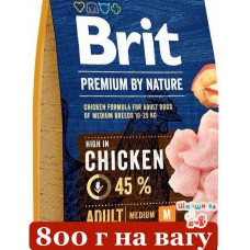 Brit Premium Adult M 800г (на вагу) корм для собак середніх порід1