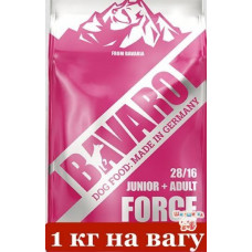 Bavaro Junior + Adult Force 1кг(вагу) - корм для цуценят і дорослих собак (28/16)1