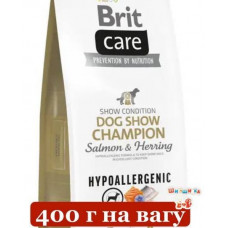 Brit Care Hypoallergenic Dog Show Champion 400г корм для собак (лосось 36% и сельдь 14%)1
