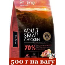 Profine Adult Small Breed Chicken & Potatoes 500г — для собак дрібних порід ( курка 45% ,креветки 1,5%)1