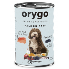 Orygo Salmon консерва для собак 400 г (паштет з лососем та чорницею)1