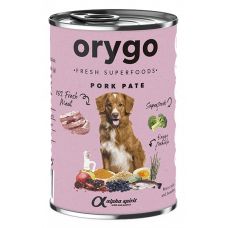 Orygo Pork консерва для собак 400г (паштет зі свининою та броколі)1