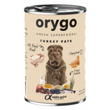 Orygo Turkey консерва для собак 400г (паштет з індичкою та гарбузом)1