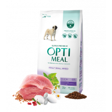 Optimeal Small Adult Dog 1,5кг - корм для собак дрібних порід з качкою1