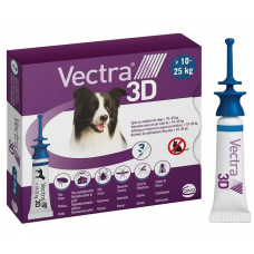 Вектра 3D - краплі інсектоакарицидні для собак вагою 10 - 25 ...