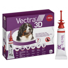 Вектра 3D - краплі інсектоакарицидні для собак вагою 40 - 65 ...