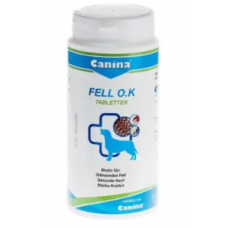 Canina Fell O.K. 125шт - добавка з біотином для собак 1