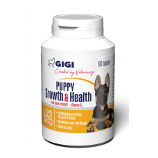 GIGI Puppy Growth & Health вітаміни для зміцнення кісткової та хрящової тканини у цуценят 90 таб1